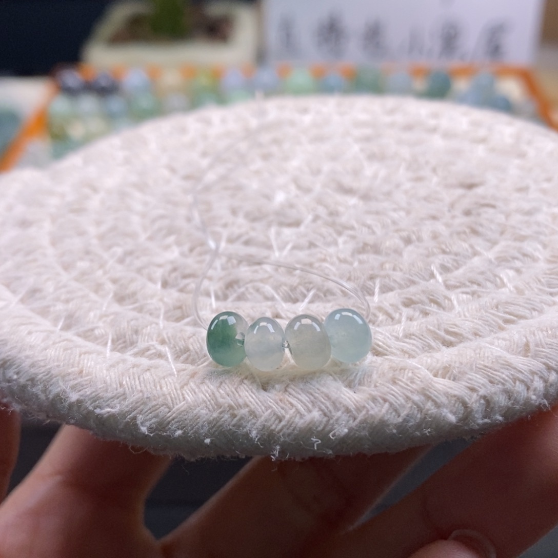 翡翠散珠天然翡翠一串6