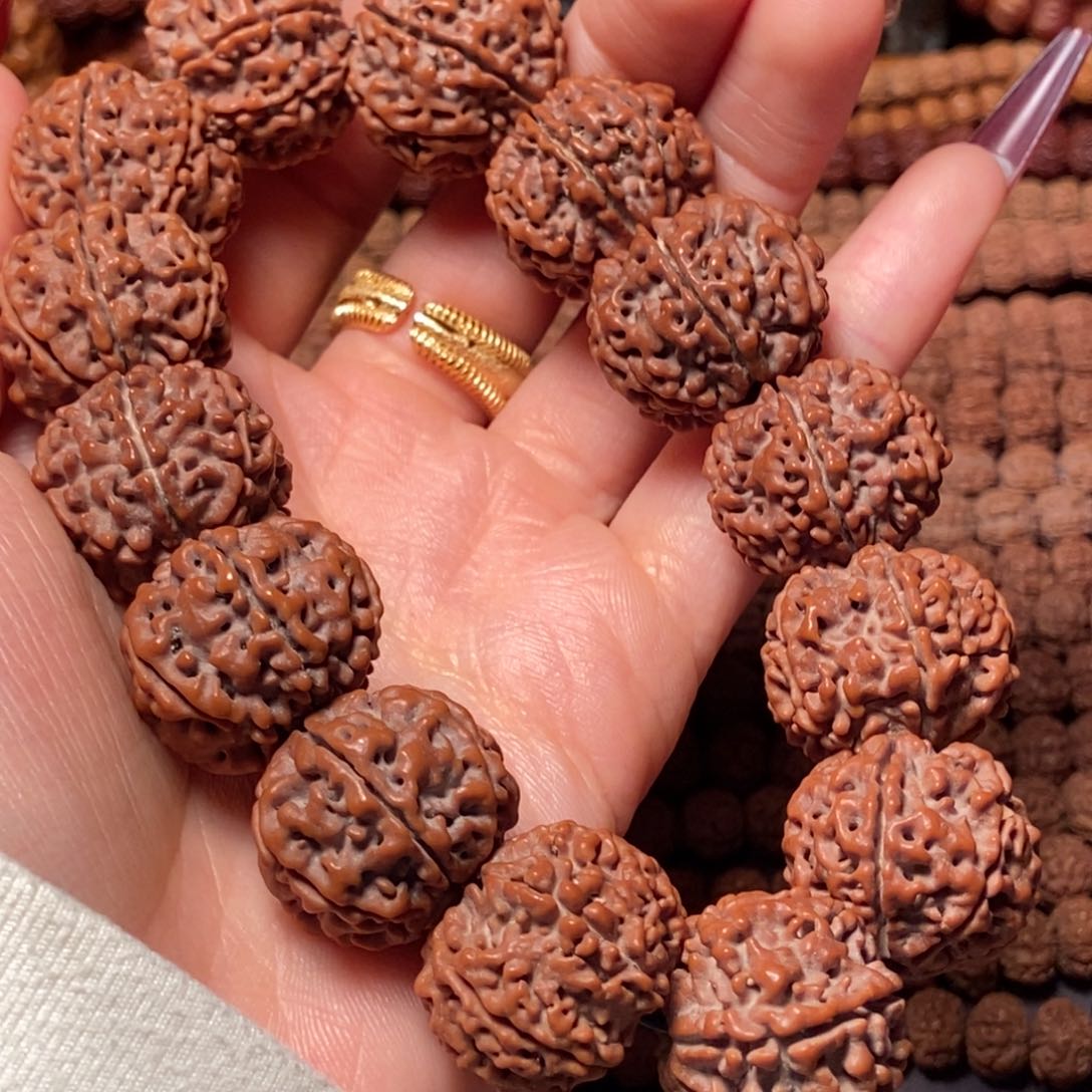 金刚菩提手串六瓣22原生态双龙190