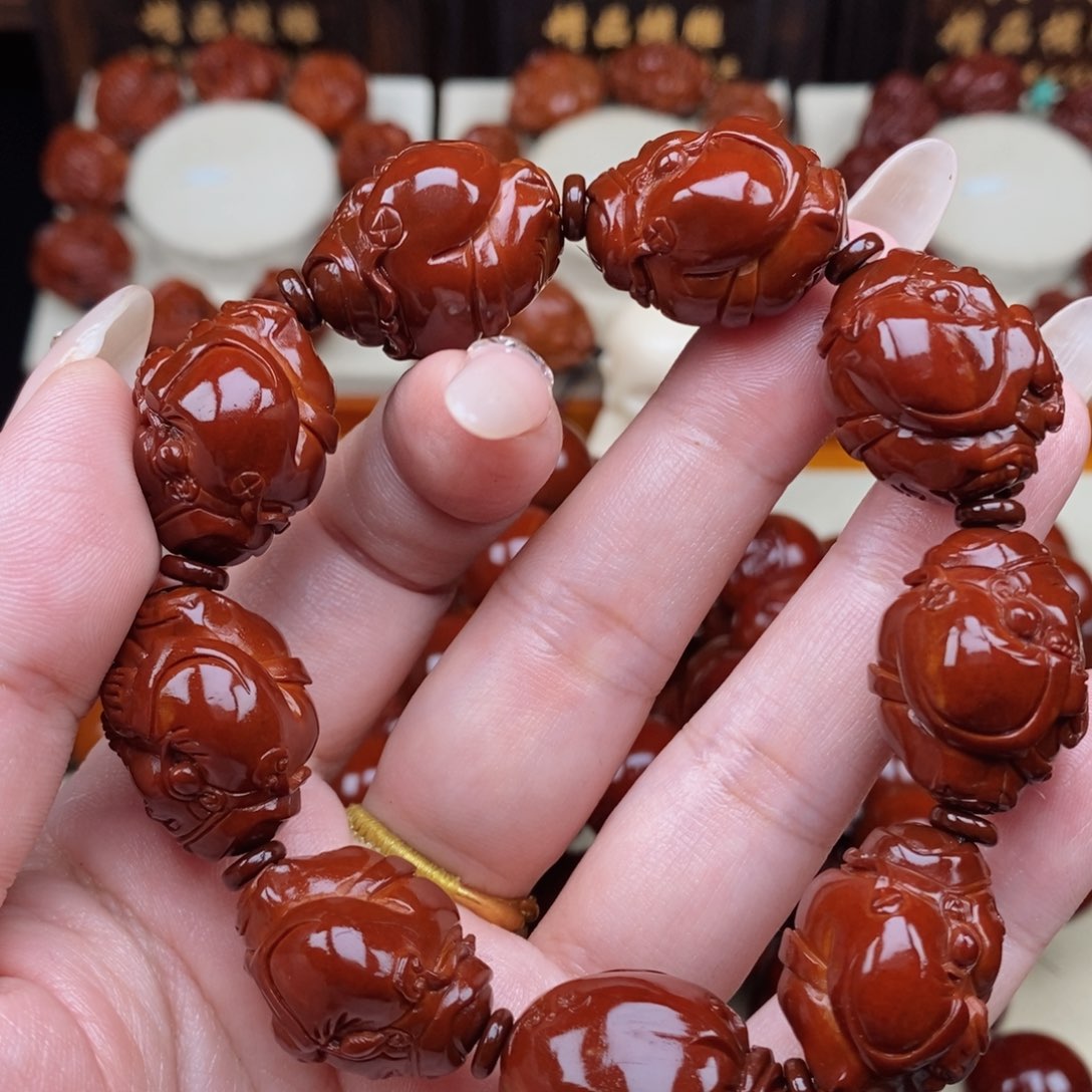 橄榄核吊坠北*财神