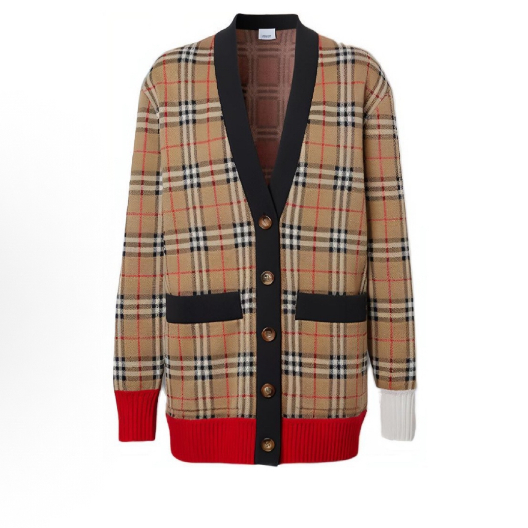 99新 BURBERRY/博柏利 巴宝莉经典羊毛针织衫/M/B00693