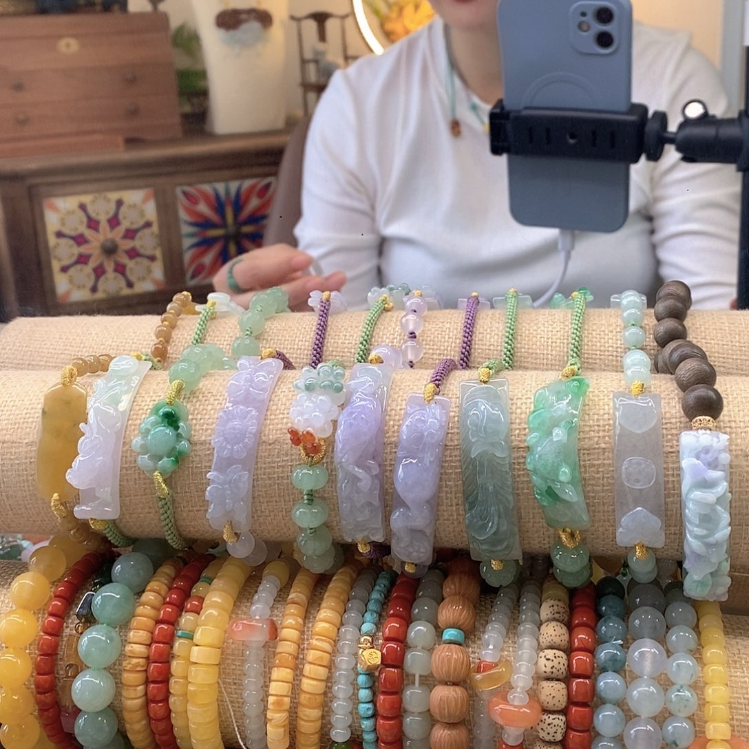 开***宝翡翠未镶嵌挂件翡翠戒指