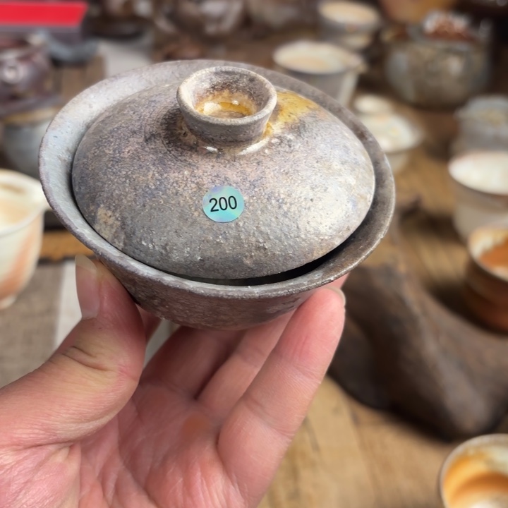 盖碗大**心【瓷与故事】200#柴烧盖碗 微瑕福利