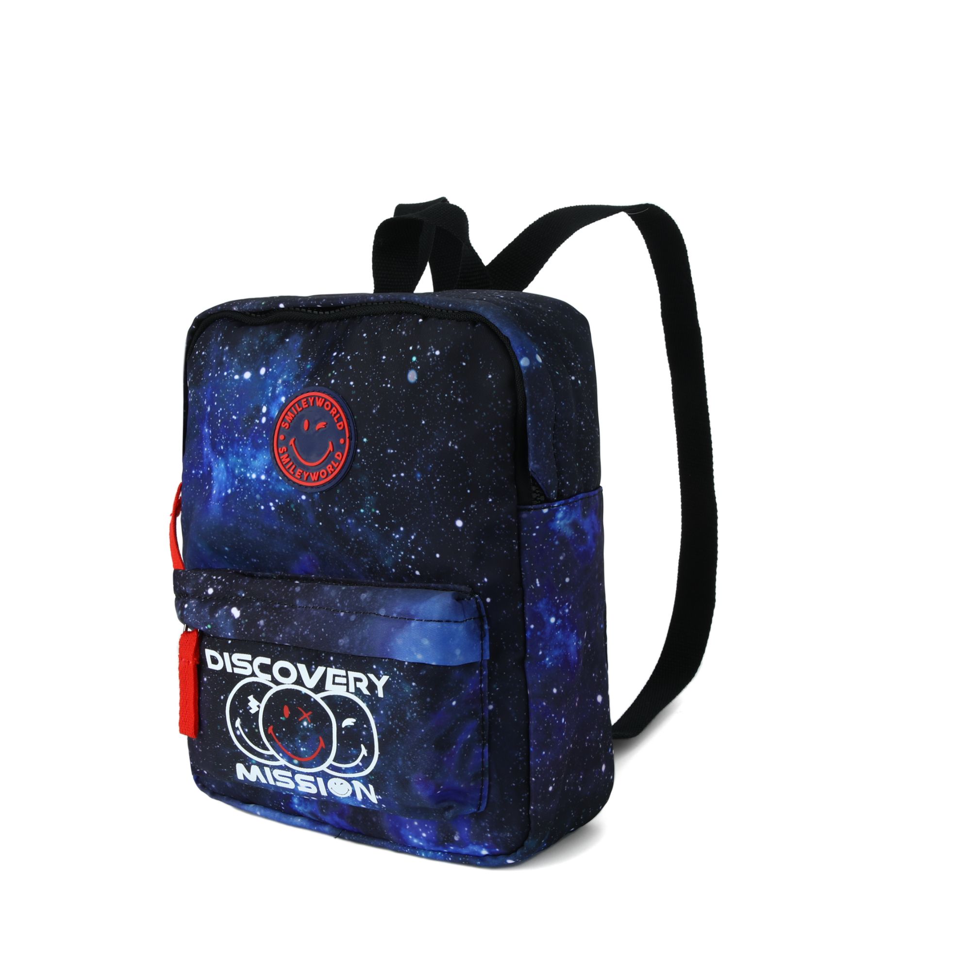 笑脸双肩包星空蓝小容量书包女童双肩背包男童运动渐变酷炫书包