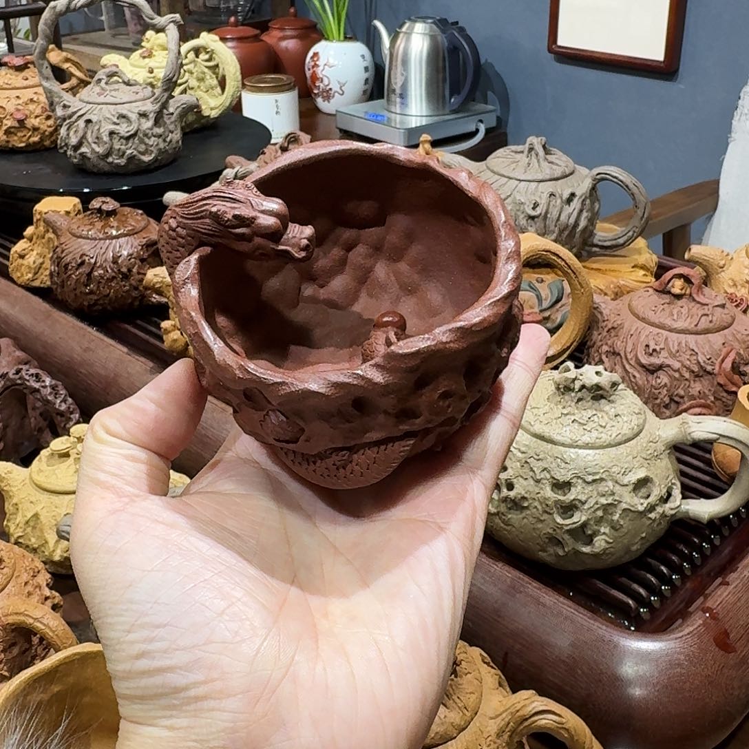 茶杯紫砂紫泥供春杯