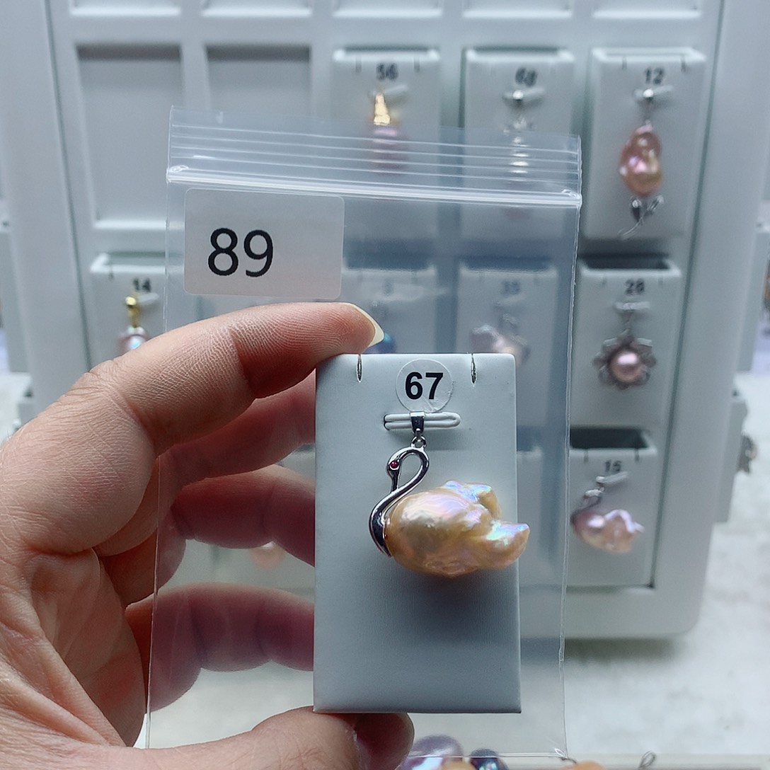 吊坠(不含链)合金淡水珍珠