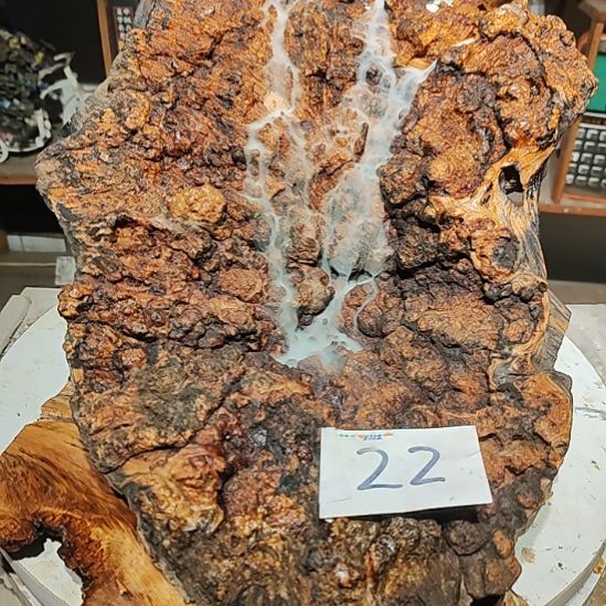 松木22北沉香琥珀木天然造型山水摆件