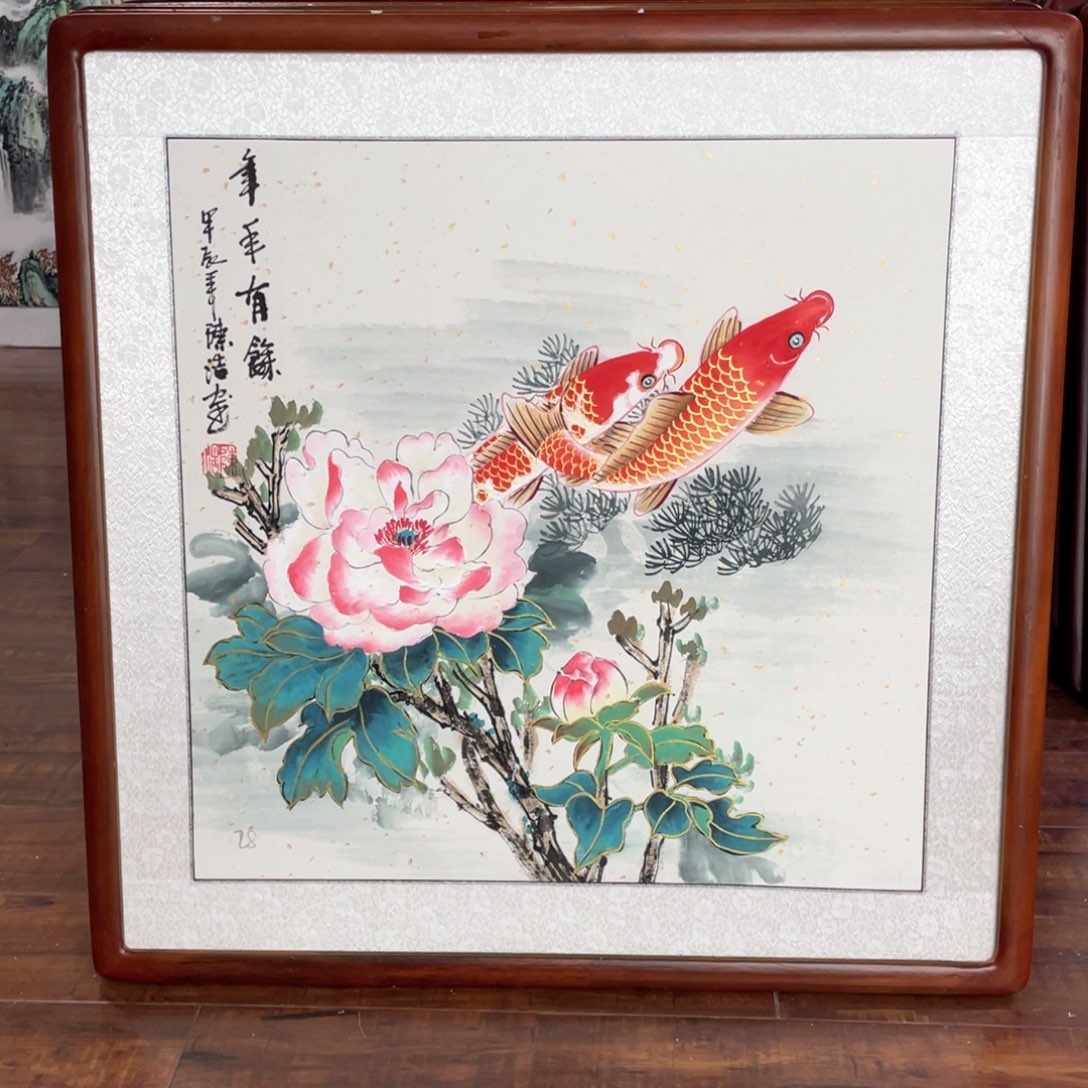 国画带框尺寸63*63厘米