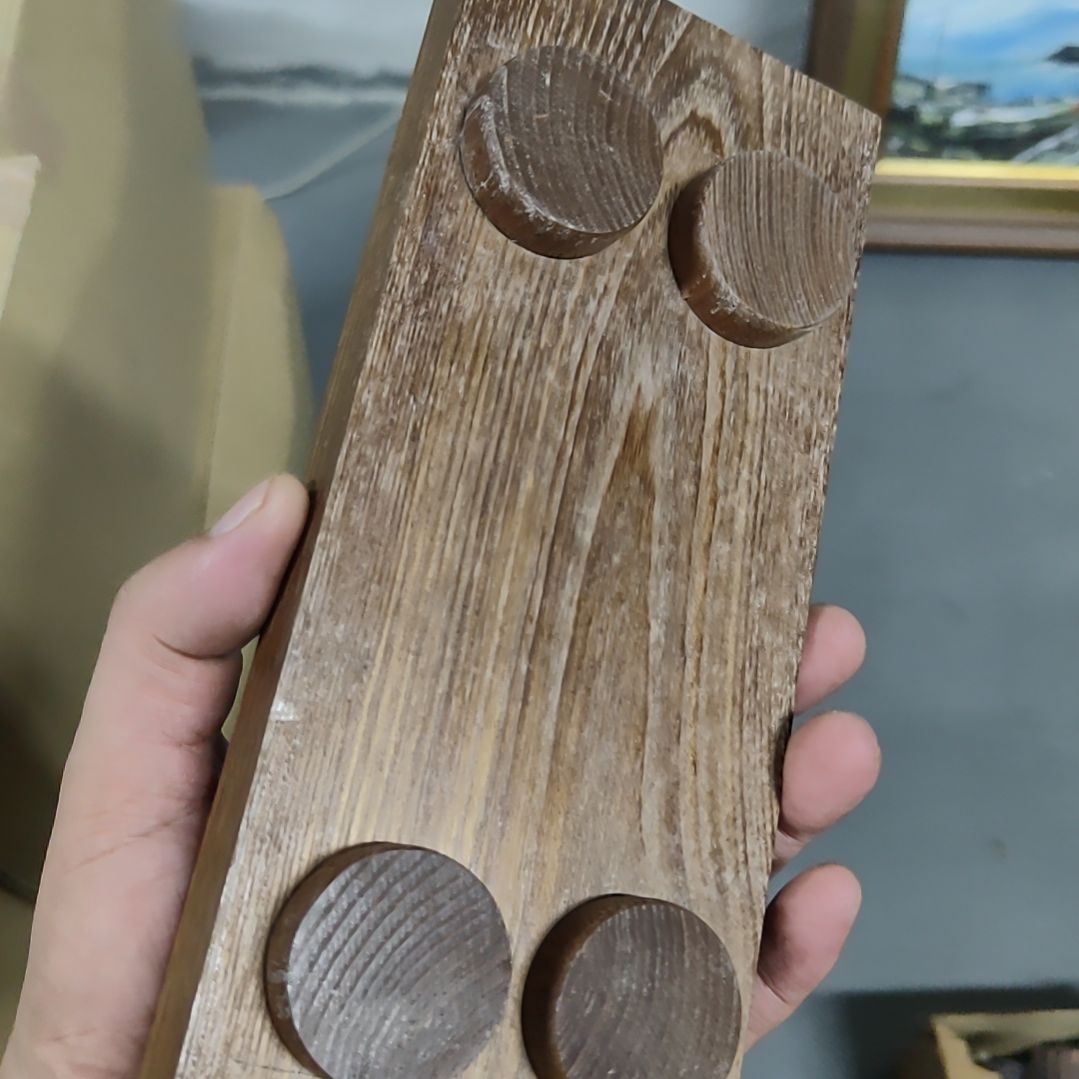 火***弟水晶玻璃吸管款实木底座
