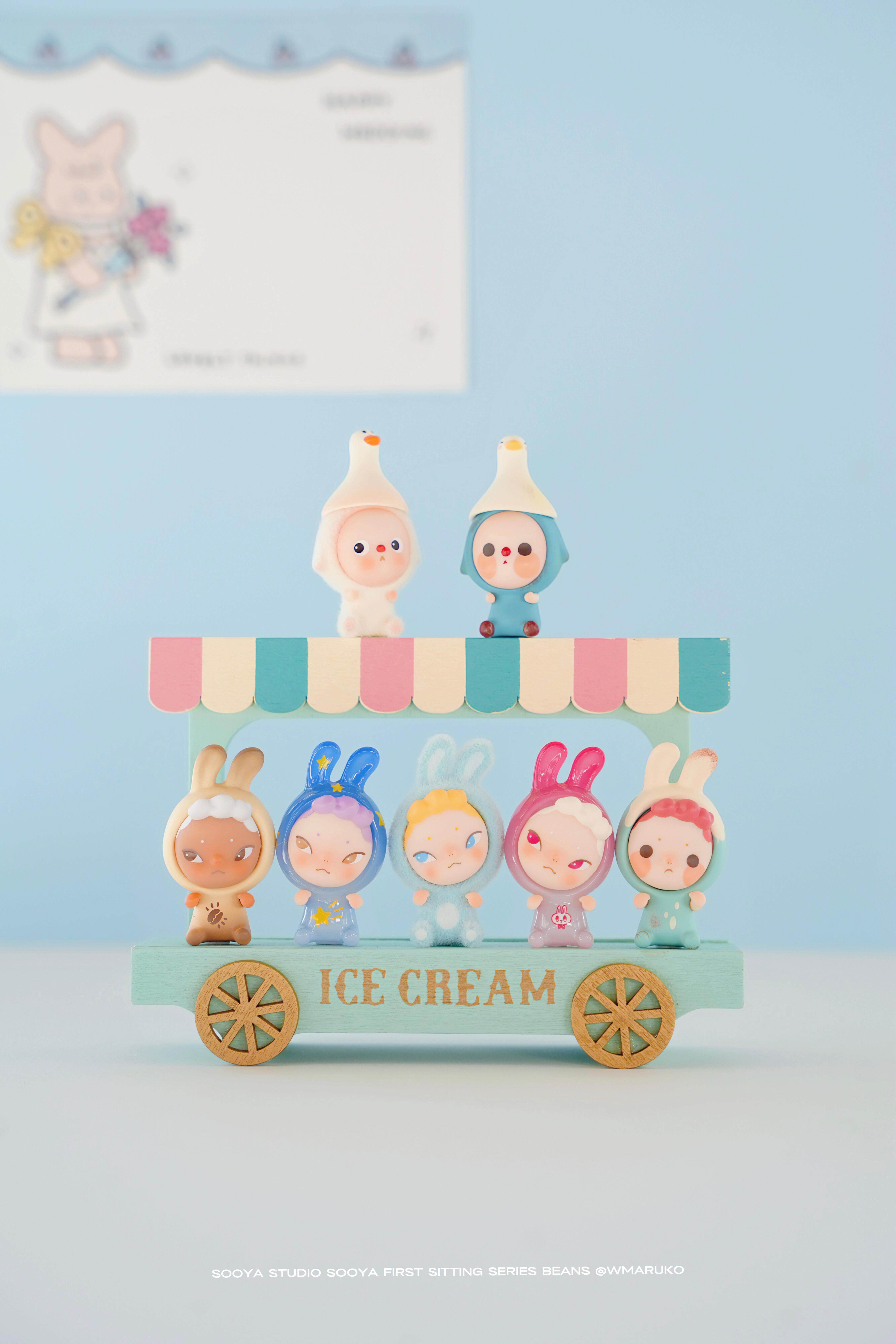【踩后五】sooya初代坐坐系列萌粒摆件盲盒手办