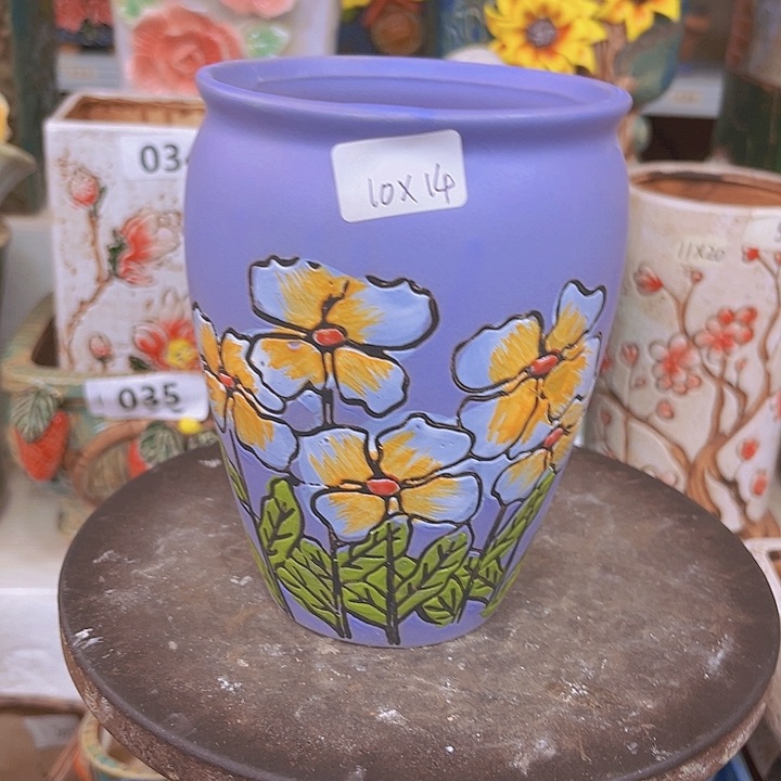 紫砂花盆粗陶材质多肉花盆