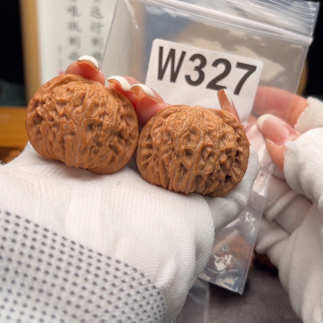 文玩核桃把件41磨盘w 327