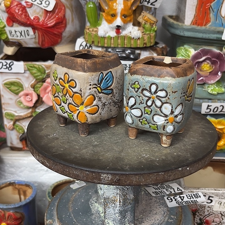 粗陶材质多肉花盆