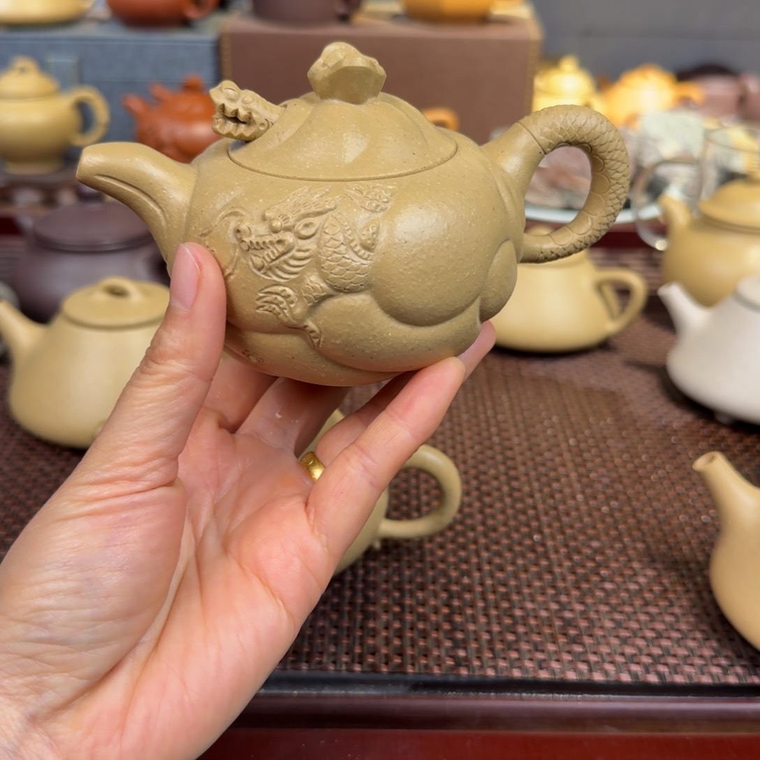 本山绿泥茶壶梨皮220毫升左右