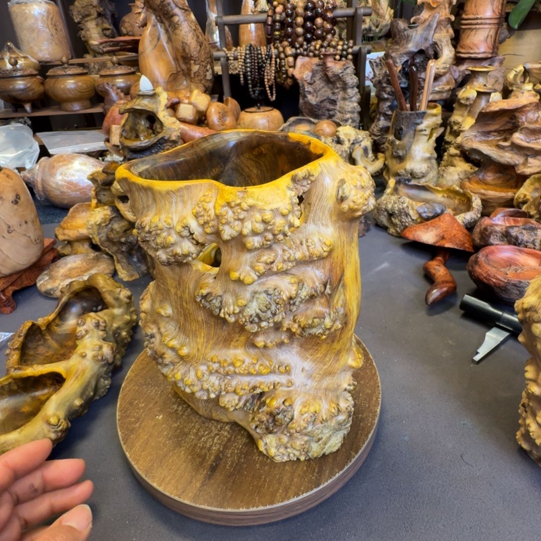 C***H花梨木类贵黄鬼柳紫檀麻梨等硬木手作