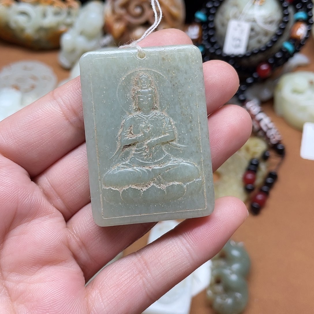 和田玉未镶嵌挂件