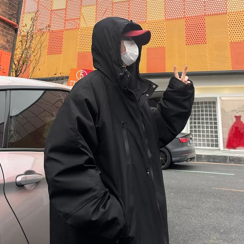 1711-BY冬季连帽棉服男女加厚保暖面包服运动休闲棉衣帅气外套潮