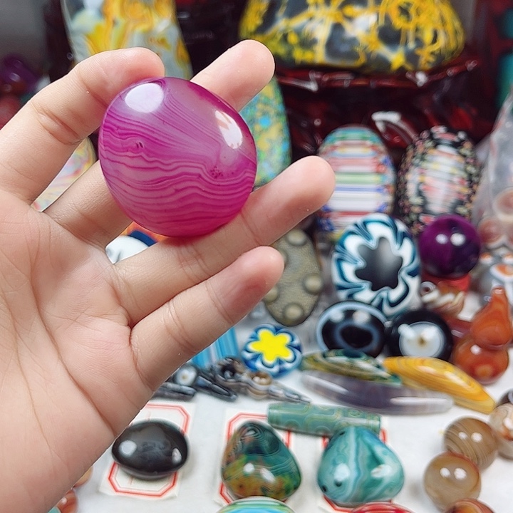 未镶嵌耳饰玛瑙/玉髓