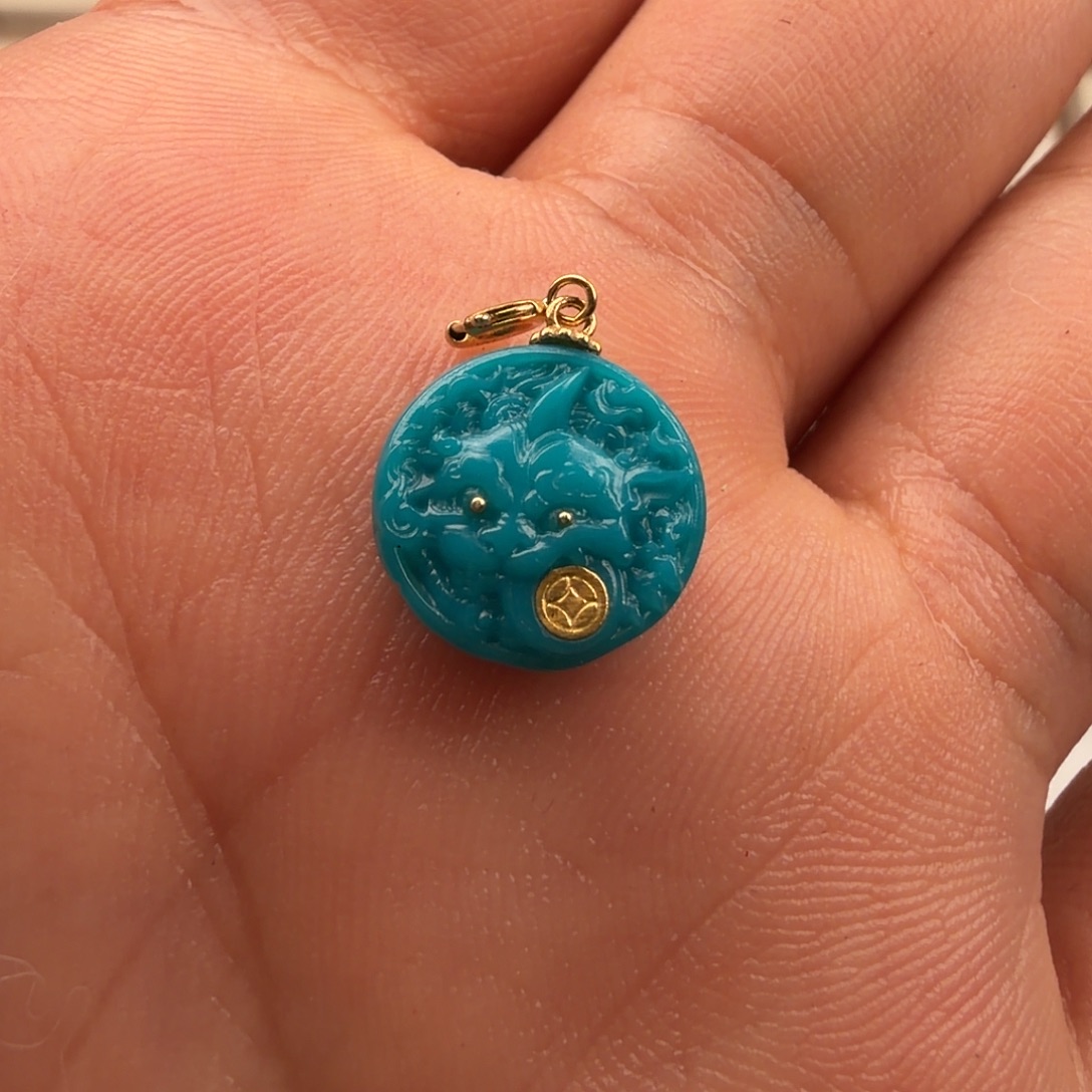 飛***,绿松石未镶嵌笔搁