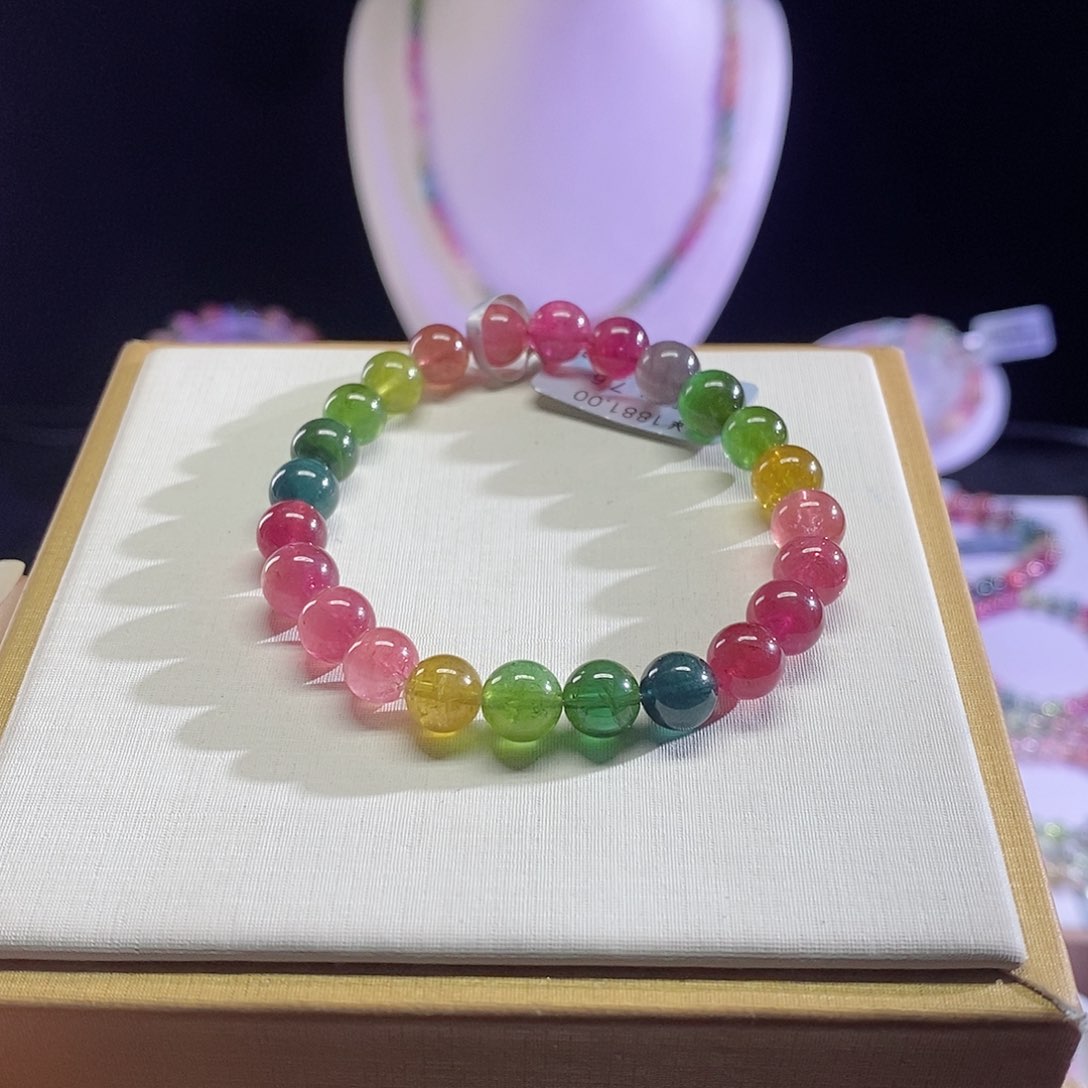 碧玺手链未镶嵌一***仁色标