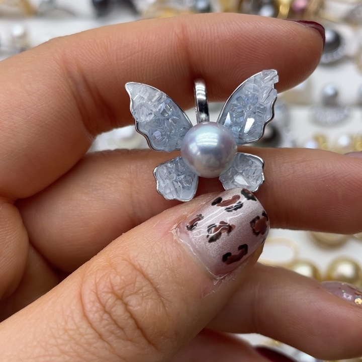 海水珍珠吊坠(不含链)银S925镶嵌