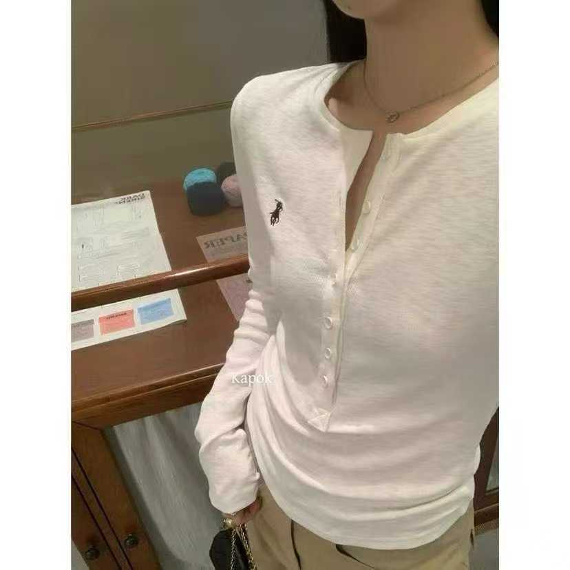 132岳岳加绒加厚扣子款打底衫