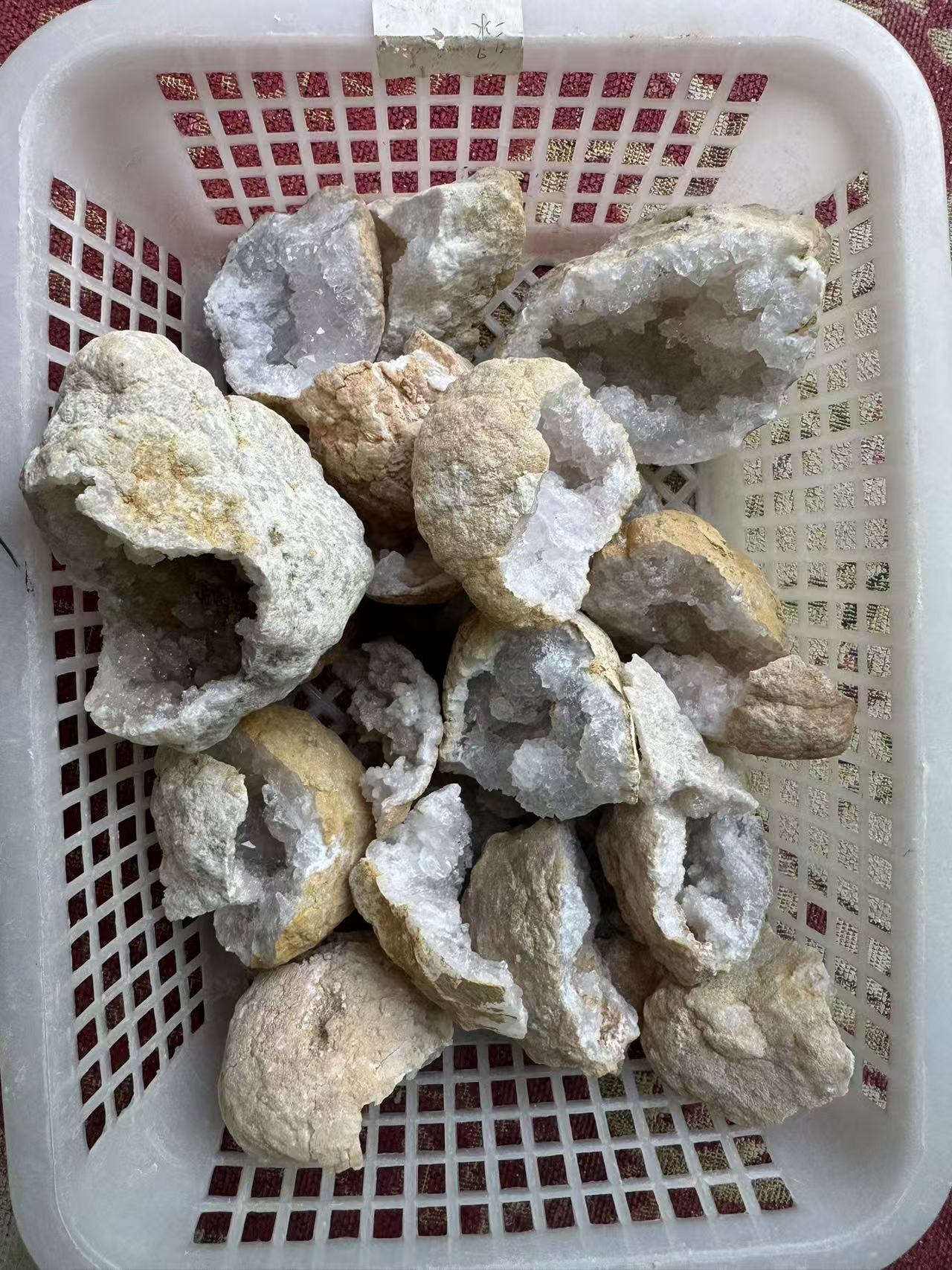 [碎片]800g摩洛哥晶洞碎片鱼缸造景摆件
