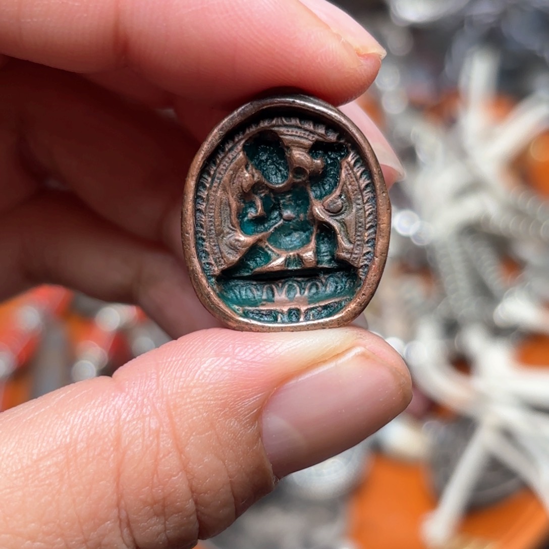 大*铜星月菩提吊坠项链