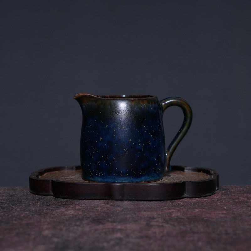 任晓飞手工萤火虫釉公道杯炭烧茶海神垕钧瓷分茶器