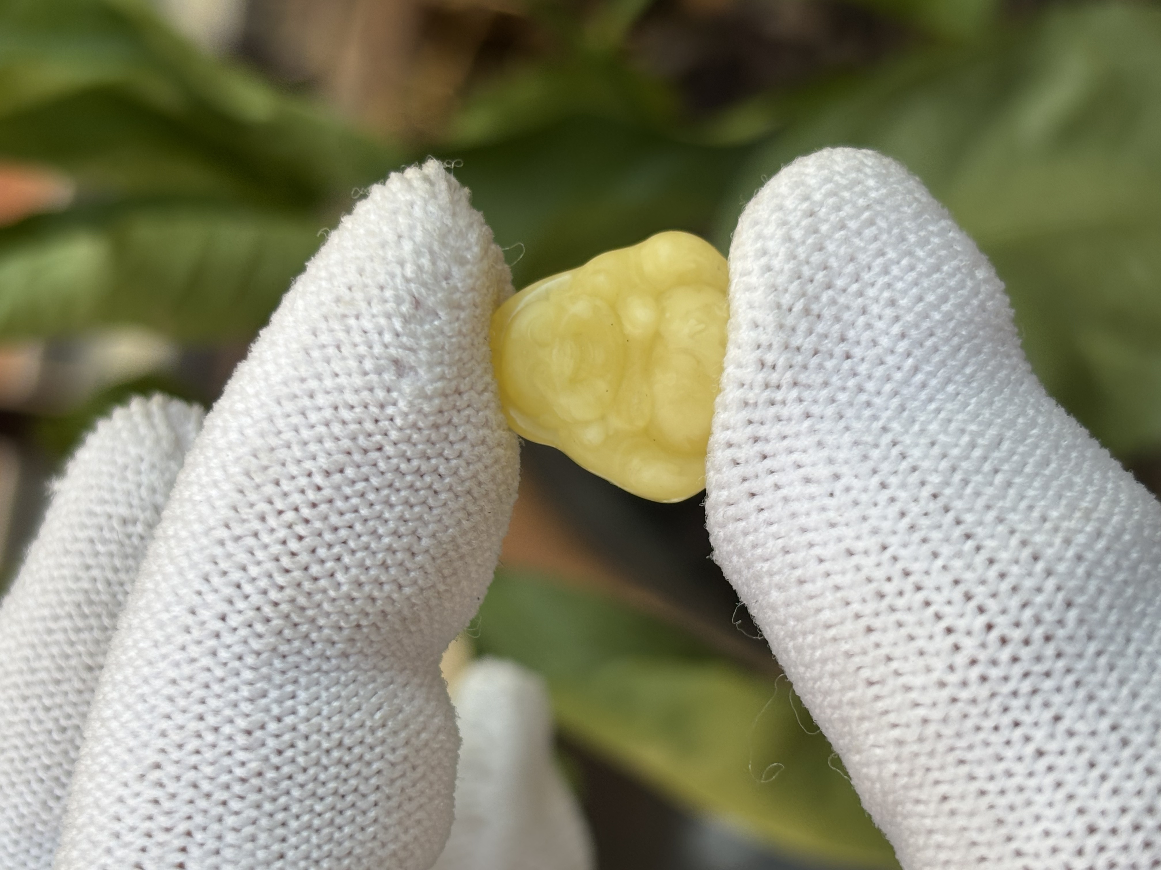 3997天然蜜蜡琥珀笑口常开佛公配饰14.6x14.7x5mm