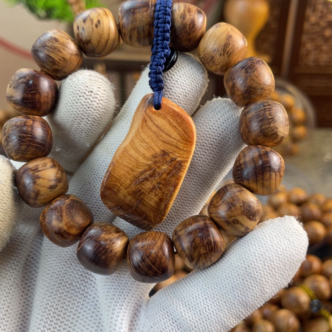 柏木手串/手链太行崖柏陈化13✖️14蚂蚁腿雪花