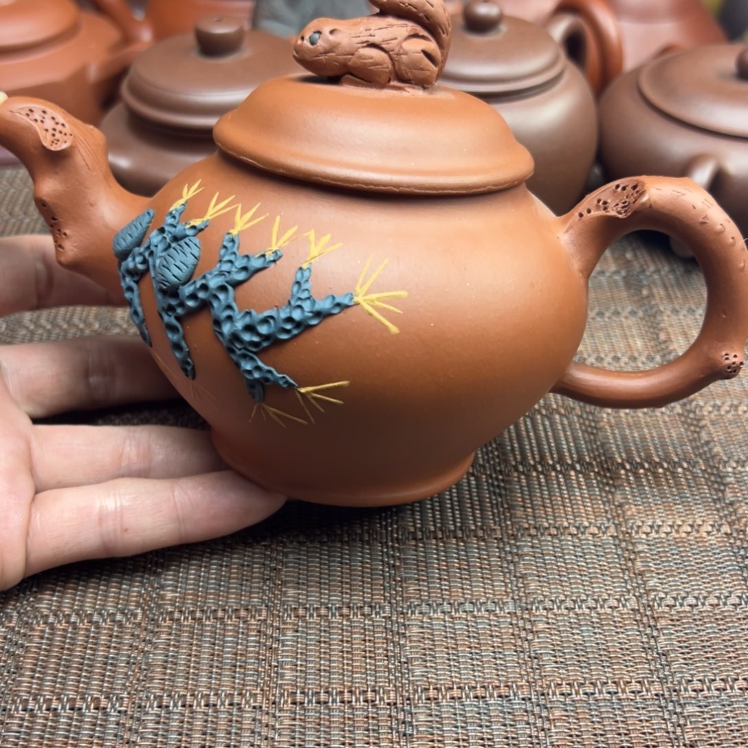 茶壶紫砂宜兴原矿紫砂壶300毫升容量