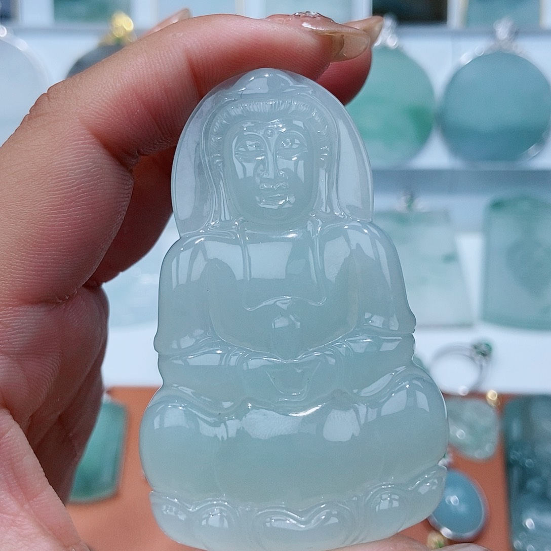 翡翠未镶嵌吊坠(不含链)