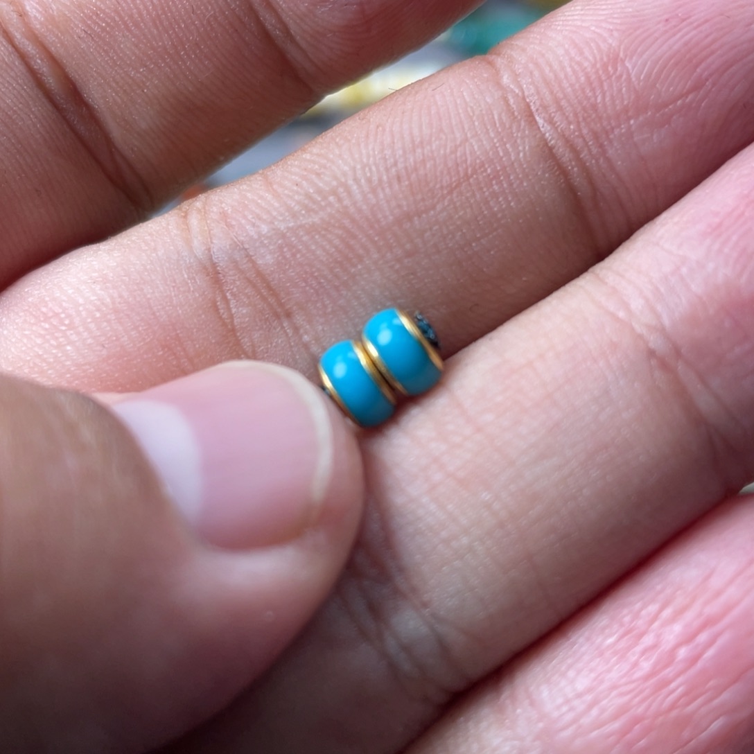 绿松石珠宝奇石18K金镶嵌65