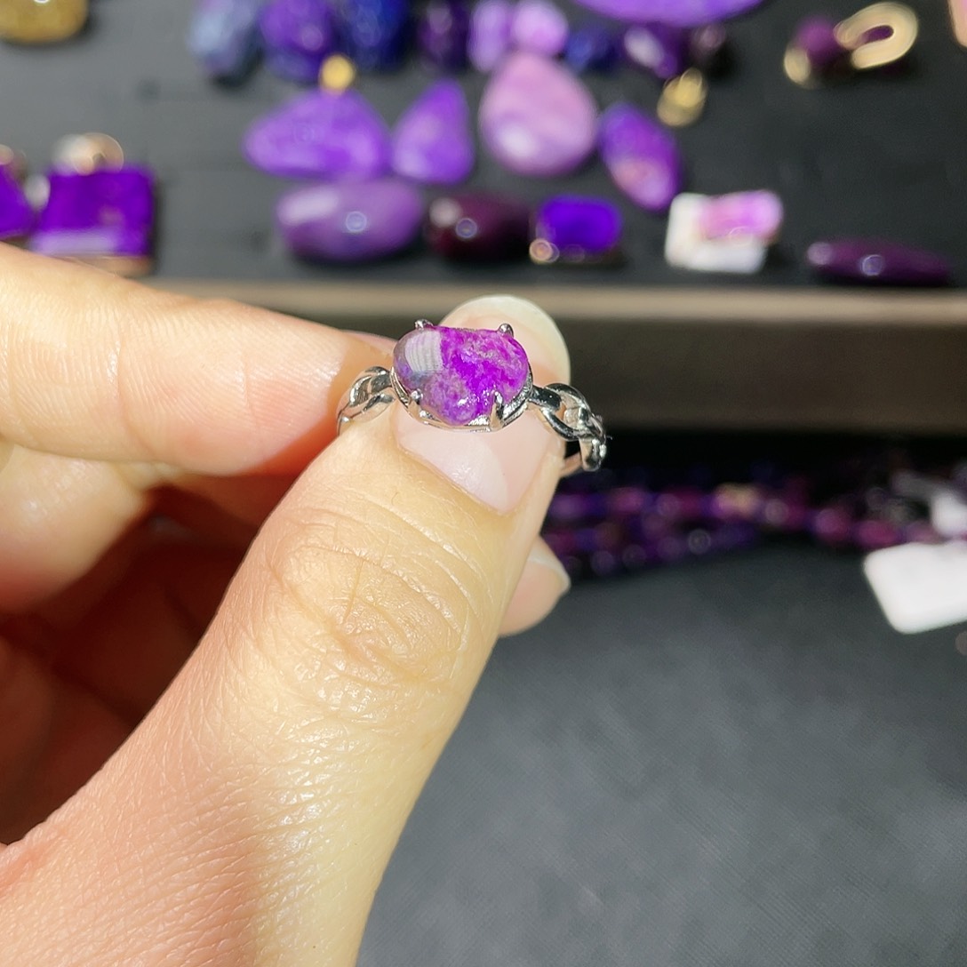 苏纪石（舒俱来）戒指银S925镶嵌