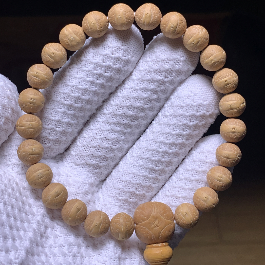 福利10.5mm毕业级尼泊尔实心籽凤眼菩提，黄籽油籽，一物一图