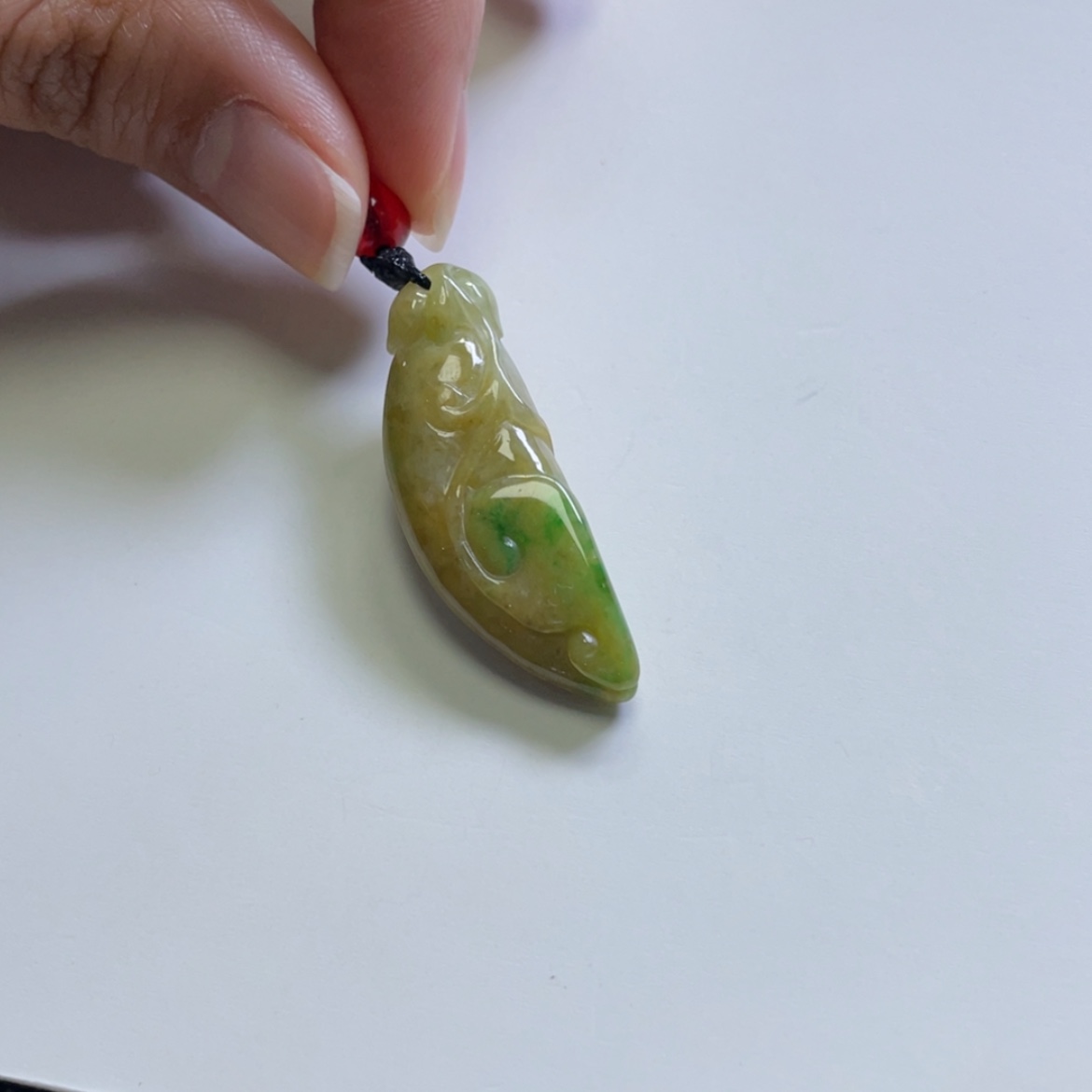 【闪购商品】翡翠颈饰未镶嵌黄加绿福瓜