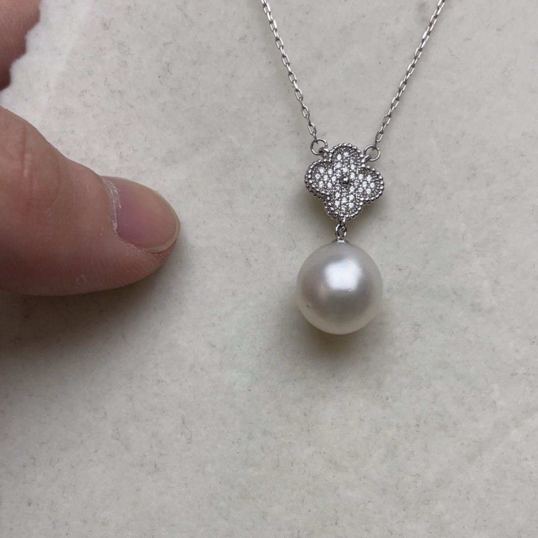 颈饰海水珍珠银S925镶嵌