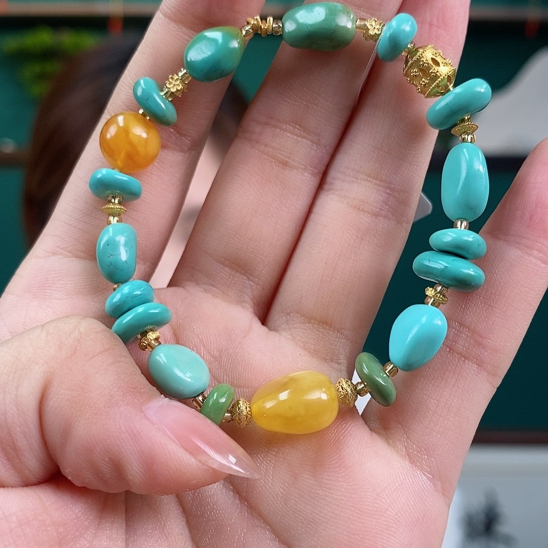 绿松石珠宝奇石未镶嵌