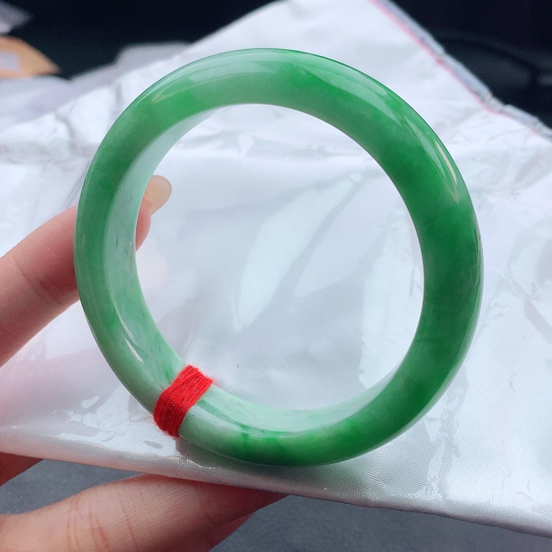 翡翠手镯未镶嵌55圈口882366