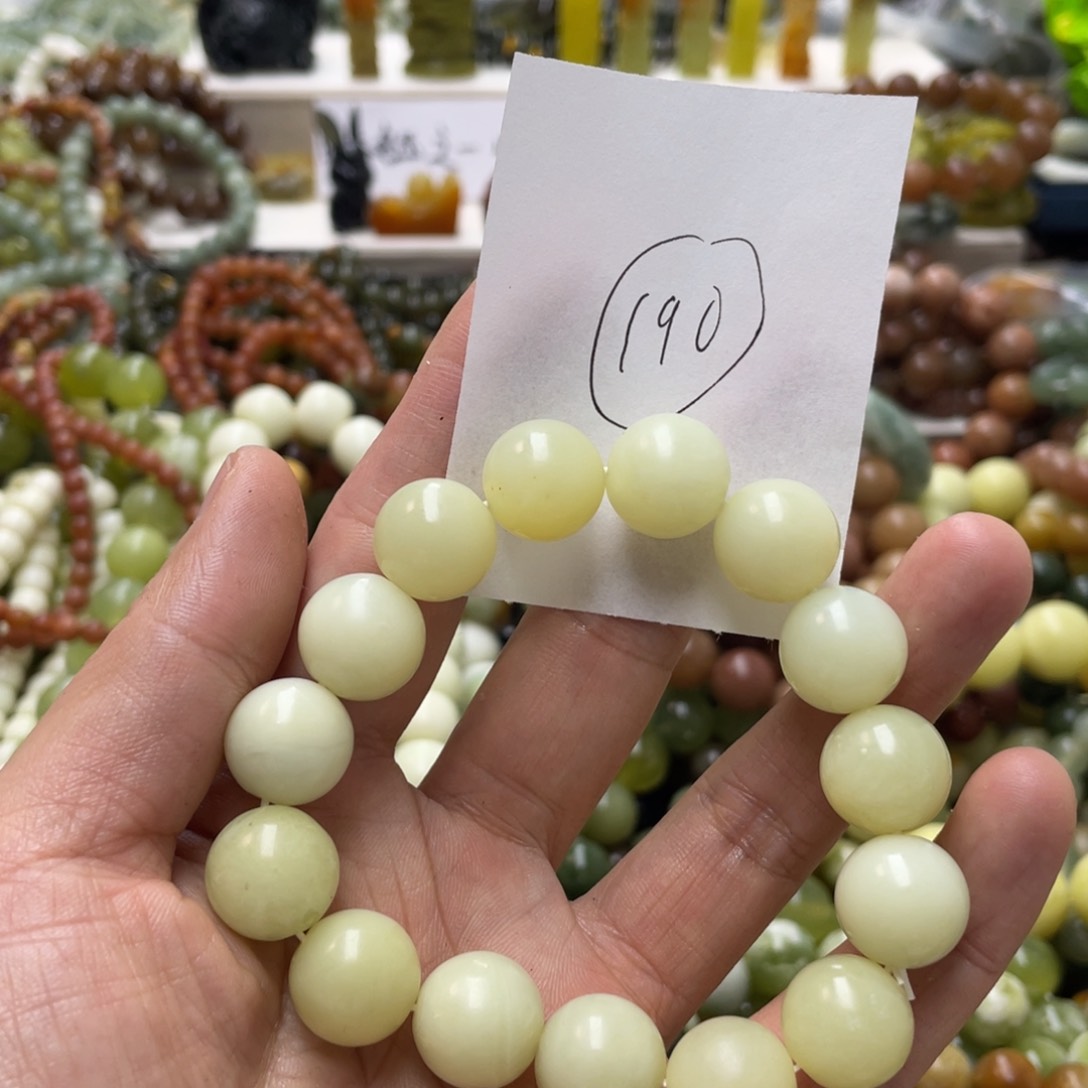 蛇纹石玉手链未镶嵌