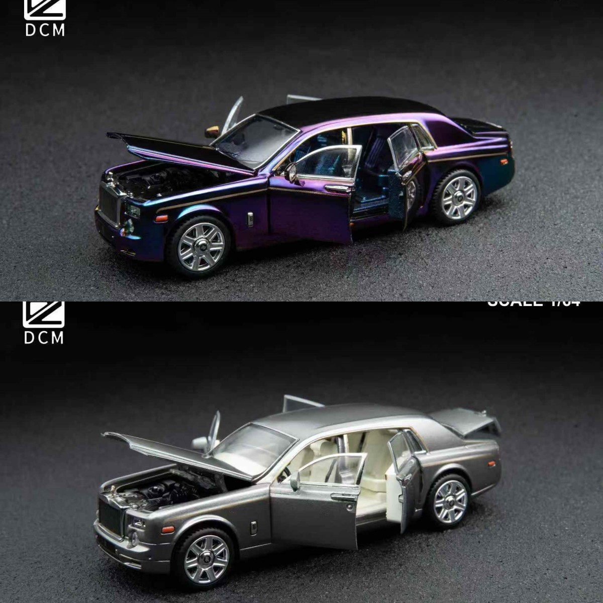 【现货】DCM 1:64 劳斯莱斯幻影7代 合金全开 合金汽车模型