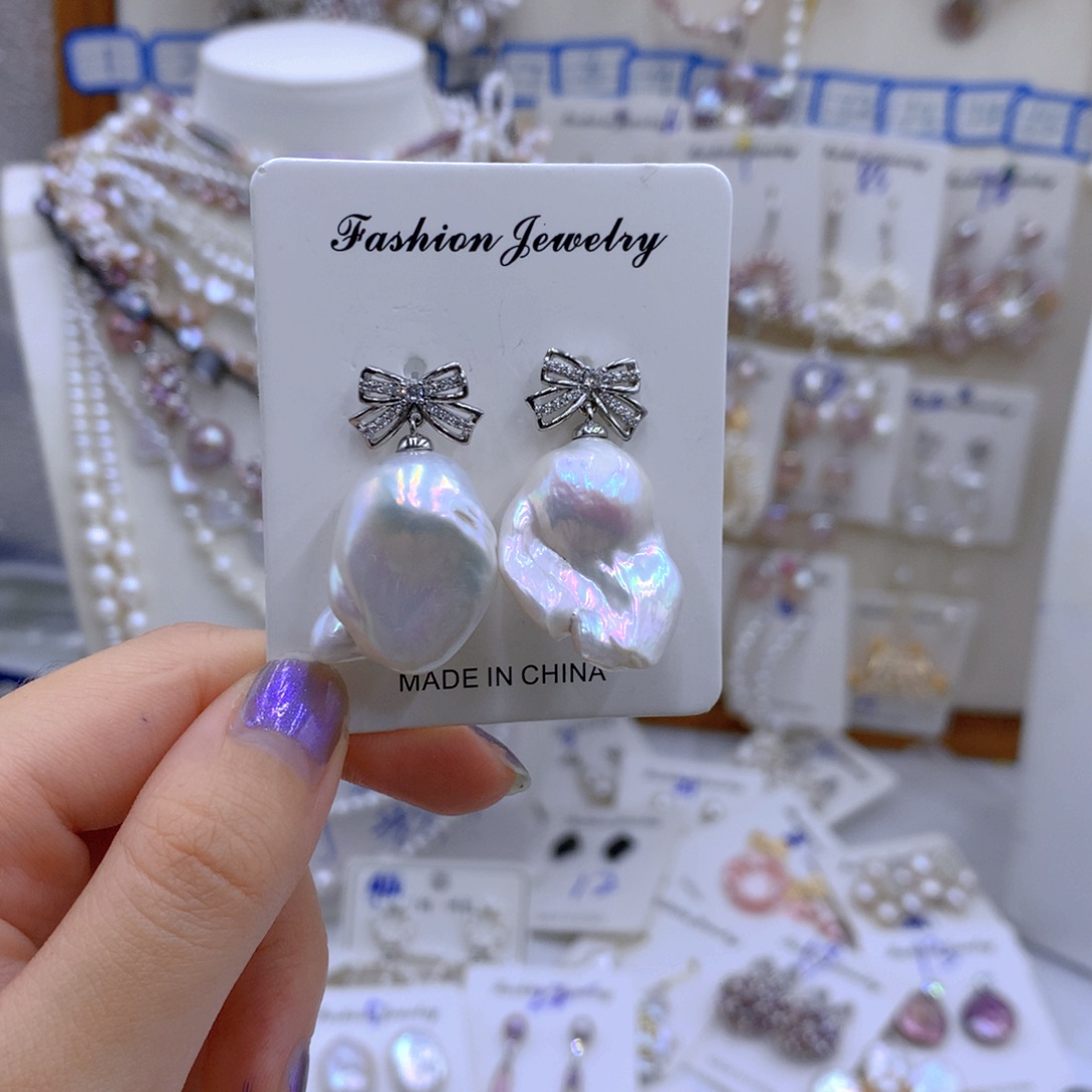 淡水珍珠颈饰银S925镶嵌