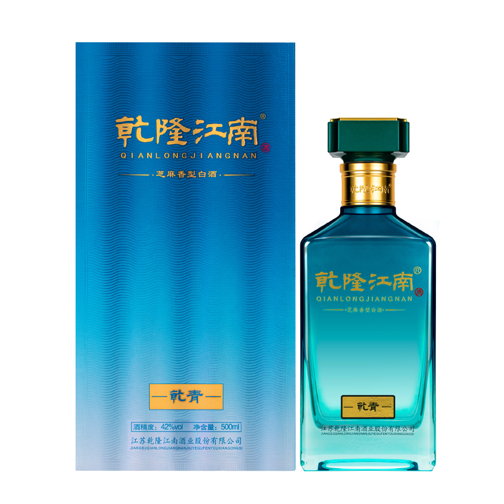 乾隆江南乾隆江南乾青白酒芝麻香型白酒500ml*6瓶 整箱装500