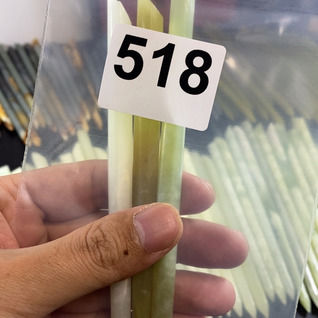 未镶嵌蛇纹石玉发簪