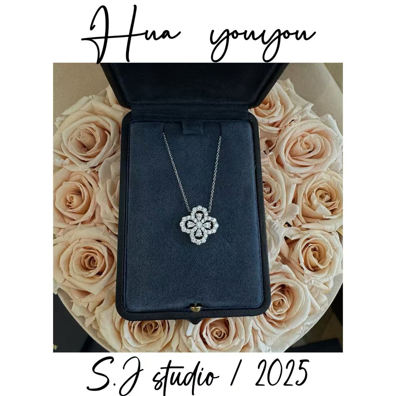 【花又又】四叶草围巾时尚复古loop女孩气质