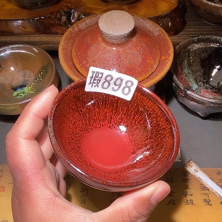 茶盏微瑕建盏主人杯子