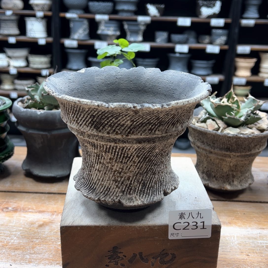 素八九陶瓷内口15高12.5