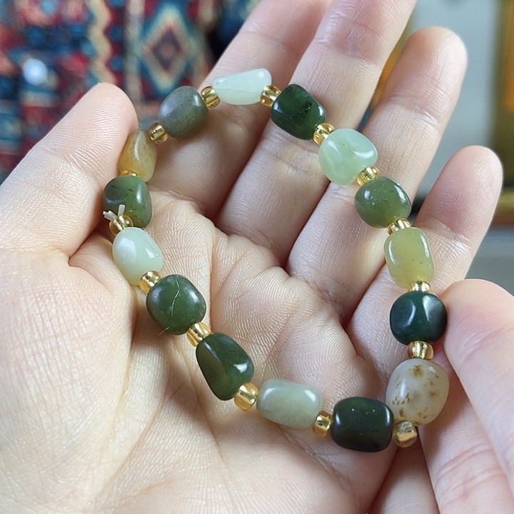 和田玉手串未镶嵌