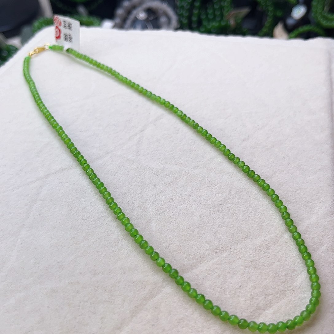 和田玉银S925镶嵌颈饰