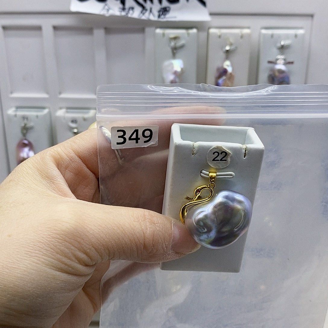 颈饰合金淡水珍珠